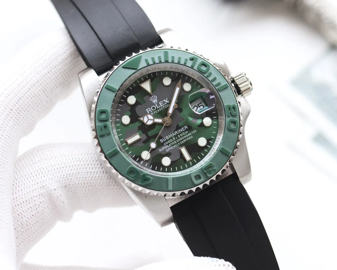 【Customized all-in-one machine】💰1640! Rolex-ROLEX🏅🏅 Type: Men's watch🎉🎉 Case: Top version 316 stainless steel L Strap: Natural rubber waterproof tape Movement: Japanese Citizen 8215 mechanical movement⚙️ Mirror: Mineral scratch-resistant mirror glass Size: 42mm in diameter, 12mm thick 🍷Exquisite inheritance of real effects, quality guaranteed! ‼ ️The elegant style instantly enhances the charm of men and is a symbol of taste and noble life!