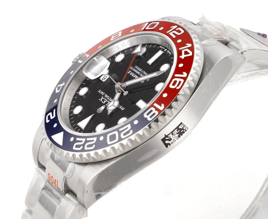 【High-end replica】💰1160! 【Customized all-in-one machine】💰1720! 【Top Replica】💰Private chat! Rolex ROLEX GMT-Master (Coca-Cola) one-piece red and blue ceramic ring, RK5 is the only ceramic ring in the market with a color comparable to the original, shocking the market. The steel is made of authentic imported 904L raw materials, forged and polished, and is equipped with the 3186/3285 all-in-one fully automatic mechanical movement, which is consistent with the original product, and has accurate and stable travel time. Professional testing and inspection, zero repairs! The authentic consistent GMT needle is on the second layer and adjusts the calendar through quick time adjustment, 40mm, 904L steel case bracelet, sapphire mirror, super luminous, two-way ceramic rotating bezel, folding buckle. Please look for the exclusive high-end quality code: NV126688, exclusive Huan logo. Welcome to reprint! (Comes with the same screwdriver as pictured/Same day shipping)