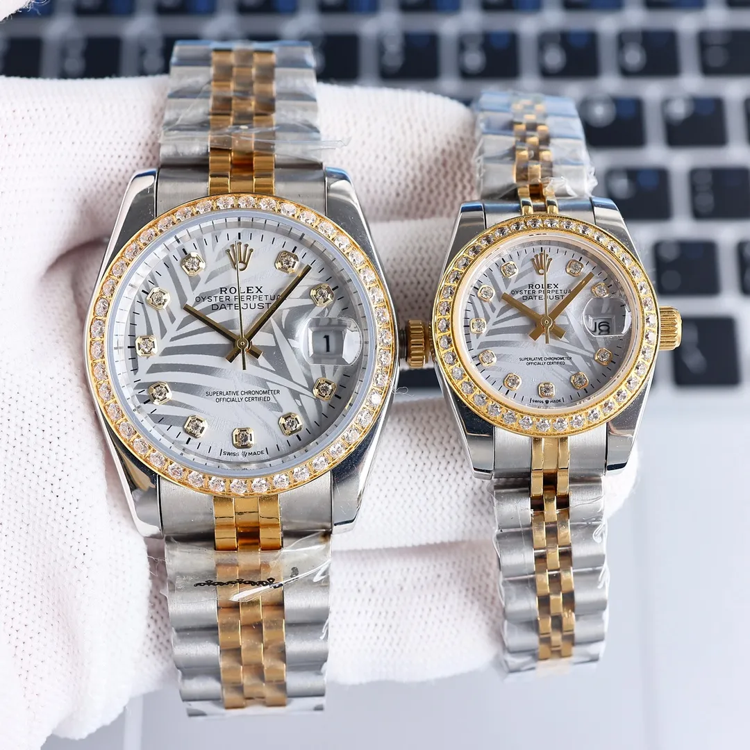 [Customized all-in-one machine] 💰1720 male! 920 women! 🌟🌟Rolex Datejust series, couple watch👫, Swiss quality 100% super waterproof luminous sapphire glass back design, equipped with original imported 8215 fully automatic movement, female 6T51 movement, diameter 36mmx10.5mm. Female 28mm, looks the same inside and out, unique! Create market-friendly prices! Welcome to forward and order! [Love][Fist][Fist][Shake hands][Handshake]