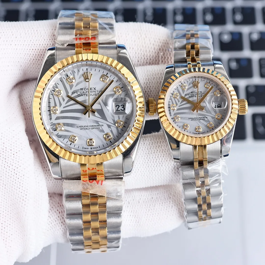 [Customized all-in-one machine] 💰1720 male! 920 women! 🌟🌟Rolex Datejust series, couple watch👫, Swiss quality 100% super waterproof luminous sapphire glass back design, equipped with original imported 8215 fully automatic movement, female 6T51 movement, diameter 36mmx10.5mm. Female 28mm, looks the same inside and out, unique! Create market-friendly prices! Welcome to forward and order! [Love][Fist][Fist][Shake hands][Handshake]