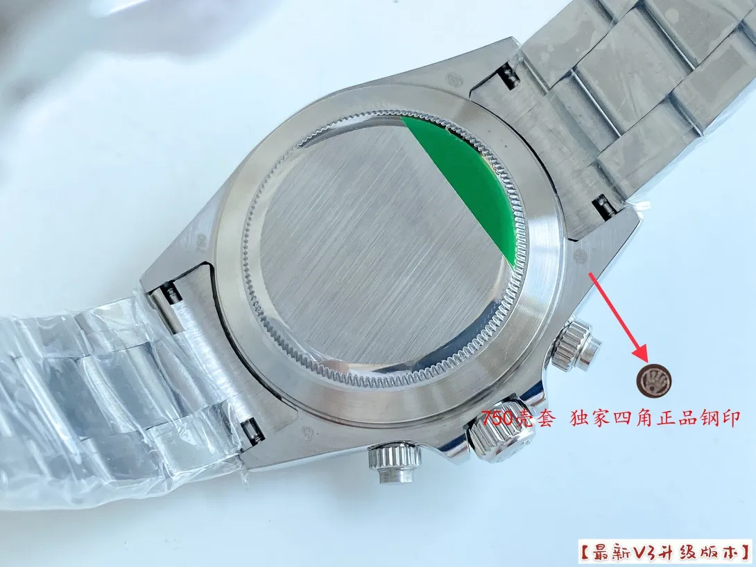 【Foreign trade import】💰2400! Rolex Daytona series [Movement] adopts Swiss 2836 movement [Case] ​​43mmX13mm [Dial] The function dial font and the dial logo adopt an overlay printing process, and there will be a slight bulge when viewed from the side. The background texture of the disk has been filtered and corrected countless times to ensure that it is 100% consistent with the original. The Rolex metal LOGO on it is molded separately. Whether it is three-dimensional or round, it can PK the original easy-to-read Chroma light luminous display with long-lasting luminous material. [Watch Mirror] Flat sapphire crystal glass is scratch-resistant, the effect will never be ghosted, and it is consistent with the original product. [Buckle] It is made of imported 316 steel and polished from 1:1 parts. The inner side is sanded and corroded with the Rolex steel seal. The outer watch buckle safety ring is exactly the same as the original one. 🔥Top product, high quality products constantly🔥