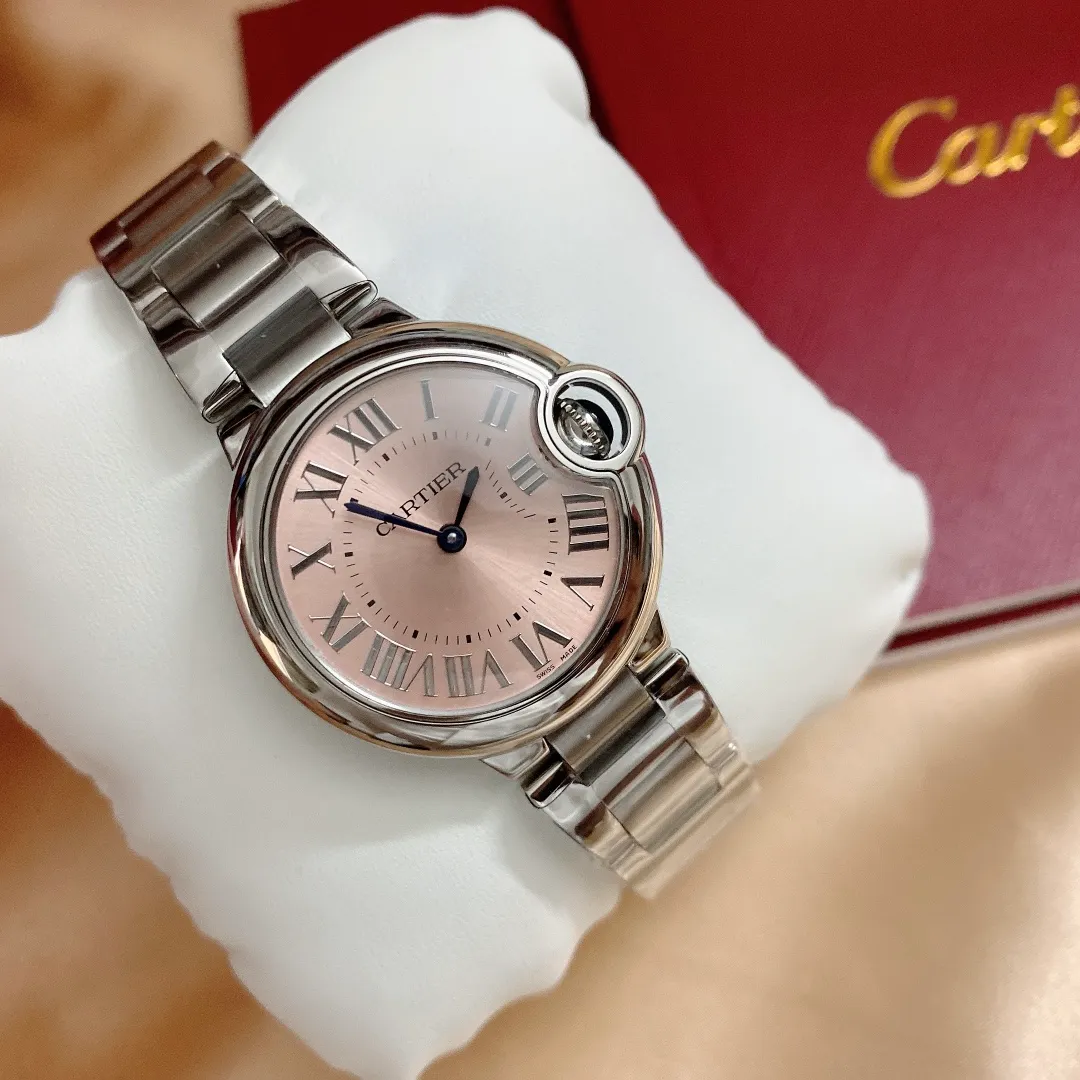[High-end replica] 💰1720 each! Cartier "Cartier" movement: Swiss imported quartz movement, original 1:1 replica 33/28MM, convex curved case, sapphire glass, guilloche dial, sword-shaped hands. In the world of Cartier watchmaking, the Ballon Bleu blue balloon watch is famous for its delicate style and elegant style.