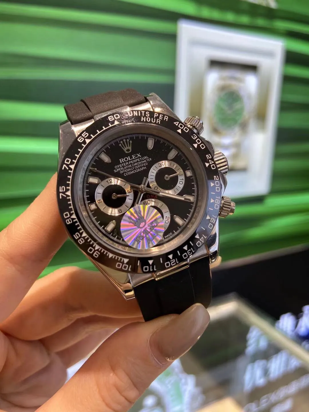 【High-end replica】💰1160! Rolex - Rolex Daytona men's mechanical watch Movement: Imported Citizen 8215 movement Size: Diameter 40mm Thickness 11mm Case: 316 stainless steel case Mirror: Sapphire mirror Strap: Comfortable silicone strap-original buckle