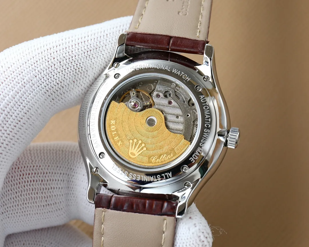 【Customized all-in-one machine】💰1720! Rolex's fine men's watches, classic three-hand design, noble atmosphere, gentlemanly style, excellent quality, are selling well all over the city. Using imported 9015 movement (zero repair), top-grade 316 fine steel case, imported calfskin strap, mineral super mirror, size 40*10.3mm🔥Top product, high quality products constantly🔥