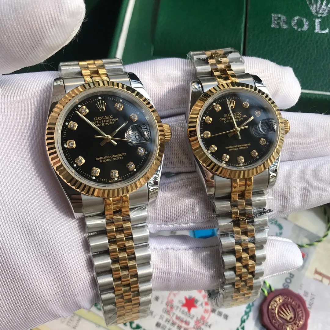 [High-end replica] 💰1160 each! Rolex - ROLEX Style: Classic couple mechanical watch Movement: Imported Citizen movement Mirror: Sapphire glass mirror Case: 316L stainless steel case Strap: Solid 5-bead steel strap Size: Male 36mm 13mm Size: Female 31mm 13mm