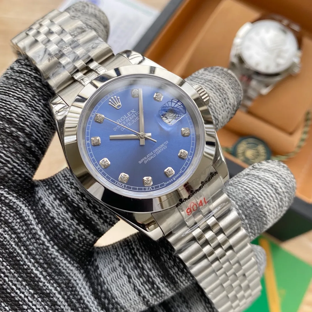 【High-end replica】💰1160! Rolex - ROLEX classic log men's mechanical watch, imported Citizen 8215 movement, 316L stainless steel case, sapphire glass (super waterproof), diameter 41mm, thickness 13mm, 316L stainless steel strap-original buckle, noble luxury, enjoy the charm, welcome to reprint...