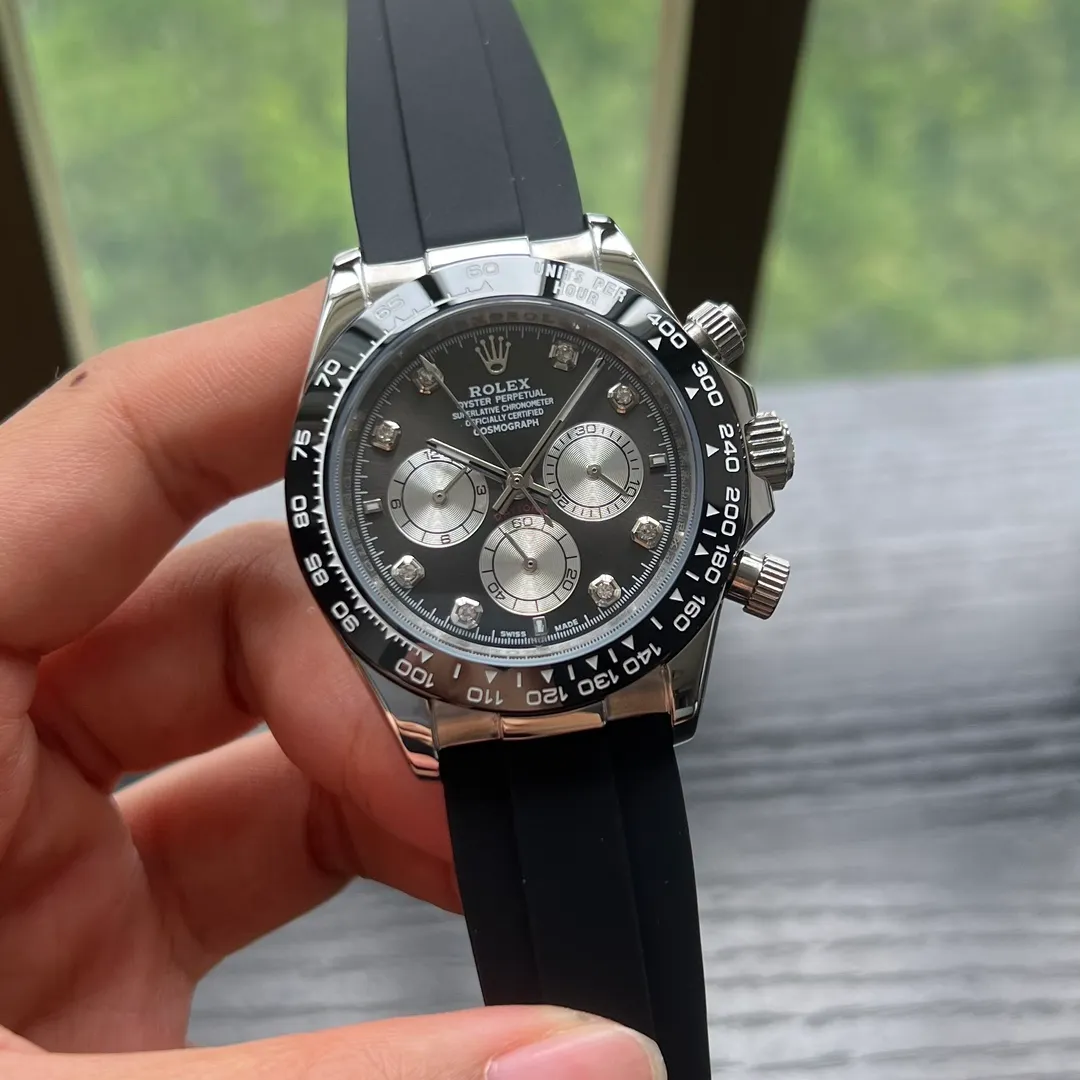 【High-end replica】💰1240! Rolex --- distinguished Daytona series mechanical men's watch! Top men's watch, imported 316 stainless steel case! Sapphire mirror, durable and wear-resistant, 316 full stainless steel/imported rubber band watch, fully automatic imported Citizen 8215 mechanical movement, accurate travel time, size 40mm and thickness 11mm, new product exclusive assembly is hot selling... Bowl beauty display, infinite charm, extraordinary temperament, come and snap up, the best products are endless!