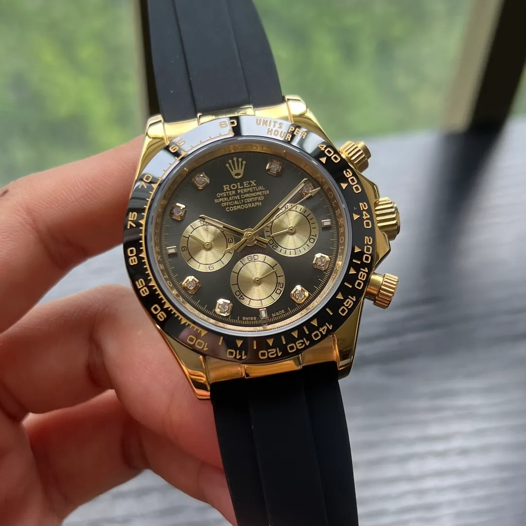 【High-end replica】💰1240! Rolex --- distinguished Daytona series mechanical men's watch! Top men's watch, imported 316 stainless steel case! Sapphire mirror, durable and wear-resistant, 316 full stainless steel/imported rubber band watch, fully automatic imported Citizen 8215 mechanical movement, accurate travel time, size 40mm and thickness 11mm, new product exclusive assembly is hot selling... Bowl beauty display, infinite charm, extraordinary temperament, come and snap up, the best products are endless!