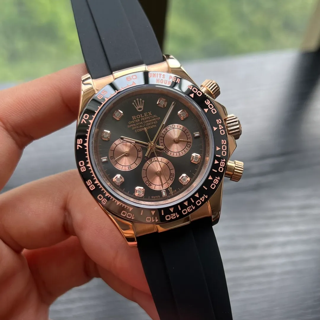 【High-end replica】💰1240! Rolex --- distinguished Daytona series mechanical men's watch! Top men's watch, imported 316 stainless steel case! Sapphire mirror, durable and wear-resistant, 316 full stainless steel/imported rubber band watch, fully automatic imported Citizen 8215 mechanical movement, accurate travel time, size 40mm and thickness 11mm, new product exclusive assembly is hot selling... Bowl beauty display, infinite charm, extraordinary temperament, come and snap up, the best products are endless!