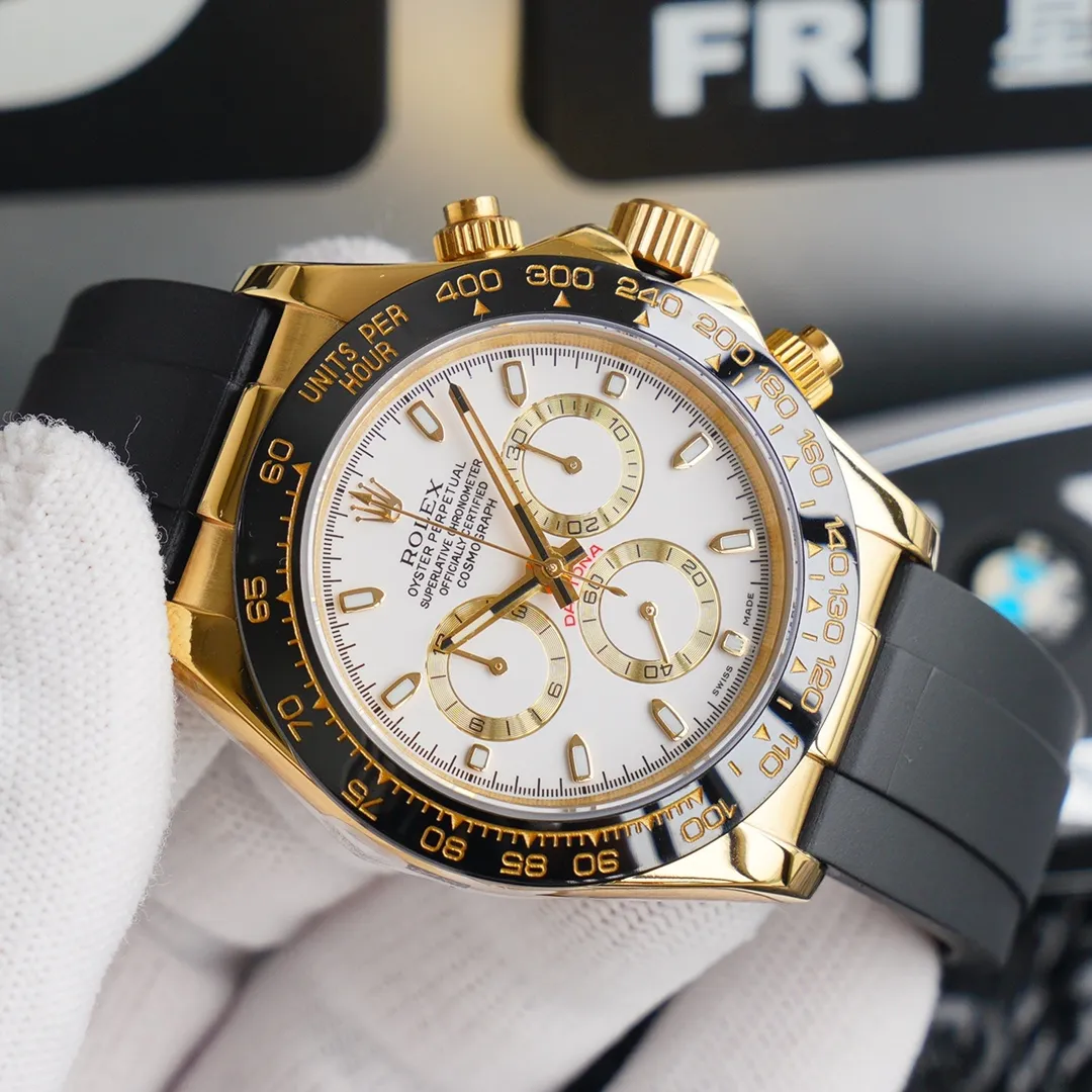 【High-end replica】💰1160! 【Top Replica】💰Private chat! Rolex Daytona exclusive quality 904 version top replica version: ROLEX Rolex Daytona Yu! Daytona chronograph watch 904l stainless steel screw-in crown and button adopts 4130 automatic mechanical chronograph running seconds movement, efficient, accurate and stable. Table diameter 40mm, thickness 12.2mm, gray and white goldi, full rose goldi, goldi, green goldi, steel Di, Shawn Yue's same model, ice blue Di, panda Di. The real pictures are top replicas!