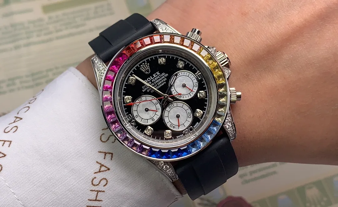 【Foreign trade import】💰1160! Rolex ROLEX⌚️Daytona Series💀Automatic •40mm🔴️Mineral-strengthened glass🎱Three-bead steel strap🍴Safety buckle🃏Life moves forward every second, but never comes back♠️And there is only a limitless sea of ​​learning