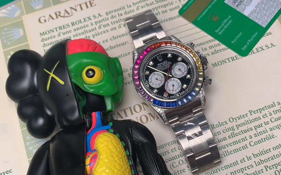 【Foreign trade import】💰1160! Rolex ROLEX⌚️Daytona Series💀Automatic •40mm🔴️Mineral-strengthened glass🎱Three-bead steel strap🍴Safety buckle🃏Life moves forward every second, but never comes back♠️And there is only a limitless sea of ​​learning