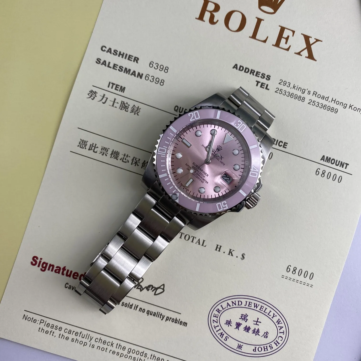 【Foreign trade import】💰1080! Rolex --- distinguished Submariner series mechanical men's and women's watches! Top ladies watch, imported 316 stainless steel case! Mineral super strong mirror, long-lasting wear resistance, ceramic ring with rotatable ring mouth, 316 all-stainless steel band watch, fully automatic mechanical movement, accurate travel time, size 40mm and thickness 11mm, new product exclusive assembly is hot-selling... Bowl beauty display, infinite charm, extraordinary temperament, come and buy, high-quality products are constantly available, [look for the exclusive new background of the first release]