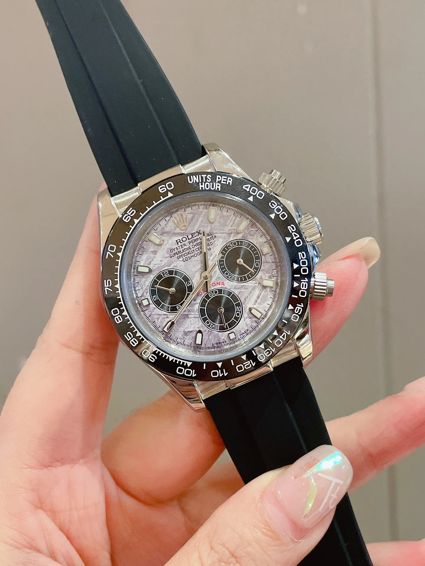 【High-end replica】💰1160! The Rolex Daytona series is equipped with the imported Citizen 8215 fully automatic mechanical movement, 316L stainless steel case, size 40mm, sapphire mirror, rubber strap, Rolex original buckle, the Rolex Daytona you can’t put down.