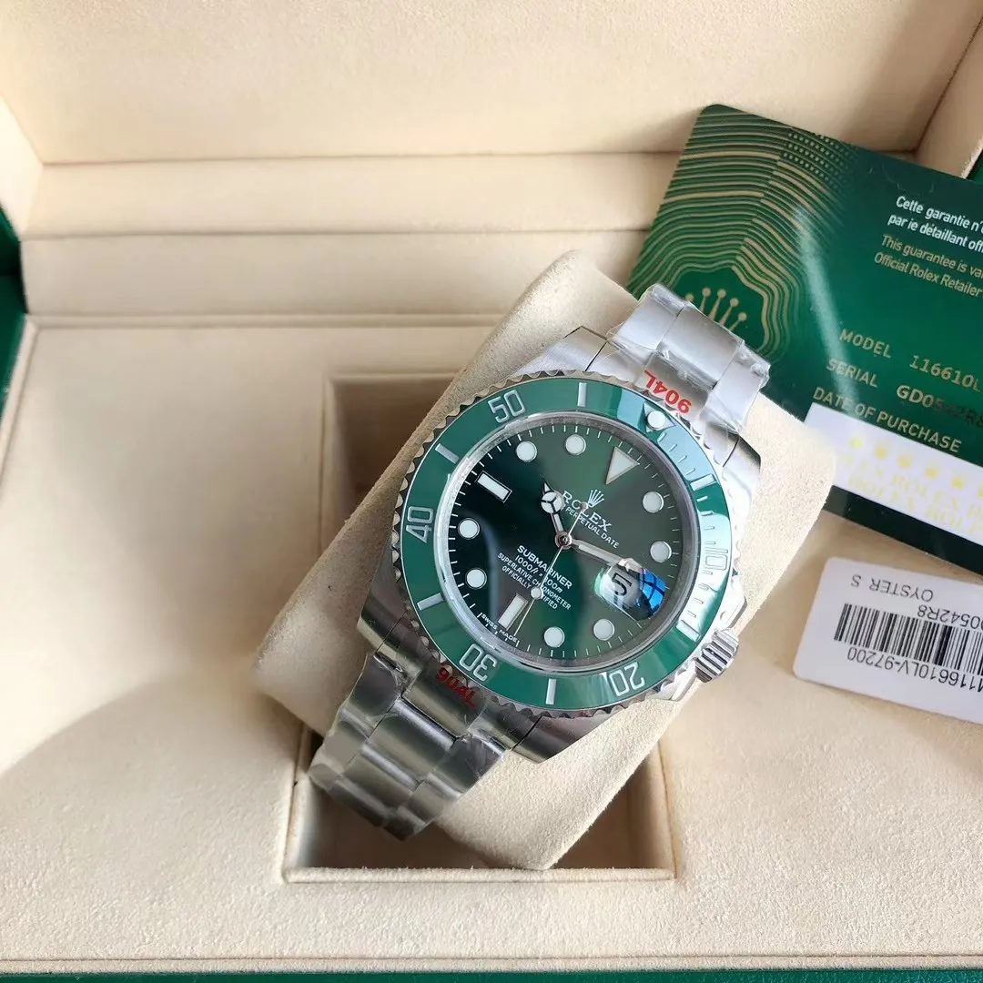 【High-end replica】💰1160! 【Customized all-in-one machine】💰1720! Rolex Submariner The new upgraded version of Submariner - the brightest star in the night sky. The appearance details of the built-in new Citizen movement are consistent with the original. The official synchronization in 2022 is the new Submariner [color] Citizen Submariner. On the occasion of the replacement of the Submariner calendar model, GD quality control will also open a further perfect interpretation of Citizen watches! Redefine the quality and value standards of Citizen watches! GD quality control will work with elite accessories manufacturers to strictly inspect and select, and is committed to making more perfect Citizen watches! This time, the details of the Submariner are meticulously studied and multi-layered quality control is carried out. The specific details are as follows: 1. Large factory surface: The GD Submariner surface is friendly and cared for by the top factory in the industry. The radial pattern focusing effect on the disk surface is synchronized with the original. The logo and font on the disk are guaranteed to be comparable to the original ones. The scale and rounded corners are polished with exquisite craftsmanship! The scales are filled with imported luminous powder. The magnifying glass detects the roundness and fullness. It has super luminous effect and strong durability. ⚠️ The scales under luminous light are pure and not mixed with any stains. You are welcome to compare with the original ones from major manufacturers. 2. Original calendar: The only corrected original calendar font of the Citizen movement in the market. The only calendar font in its class is consistent with the original product. ⚠️ Please use a magnifying glass to compare the details of the calendar font! The blue-coated magnifying glass is the only synchronous original in its class in terms of its magnification factor, distance from the case, and other details. 3. Three codes in one: the entire network has the same original shipping accessories, that is, the three models and numbers of the watch, warranty card, and hangtag are the same, and there is no duplication. 4. The original ring: the milky white luminous pearl of the ceramic ring has super luminous, luminous effects, and non-luminous normal color are consistent with the original; the ring scale is filled with top-notch mercury, the first of its kind. 5. Movement guarantee: Since the GD factory has focused on Citizen movements, it has promised to eliminate the phenomenon of old machines being adulterated and shoddy! GD quality control will simultaneously screen the movement and debug it before leaving the factory! ⚠️ Please look for the exclusive quality of GD products