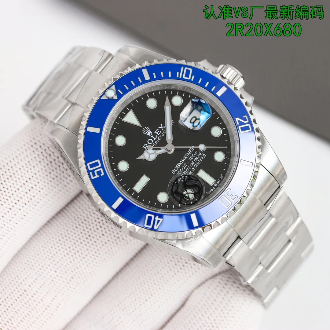 The latest 2022 Rolex, quality-guaranteed style, unique three-in-one code, comes with NFC proximity card, pictures and truth. You can watch the video induction effect. Genuine open mold with a new shell type with a diameter of 41mm (not modified from a 40mm shell), equipped with a new 3235 movement, a time-adjustable reversible movement, consistent with the original version, and a 72-hour kinetic energy storage. That’s right, 72 hours. The actual kinetic energy storage time of 3235 movement and 2824/2836 on the market is about 38 hours, and can only be stored for one night. The new 3235 movement has been tested and can be used non-stop for a weekend, truly once and for all. The first batch will enjoy a 50% discount on accessories upgrade service within three years, so you can enjoy worry-free upgrades. Look for VS quality assurance, look for VS unique number, 2R20X680, unique design, exclusive quality.