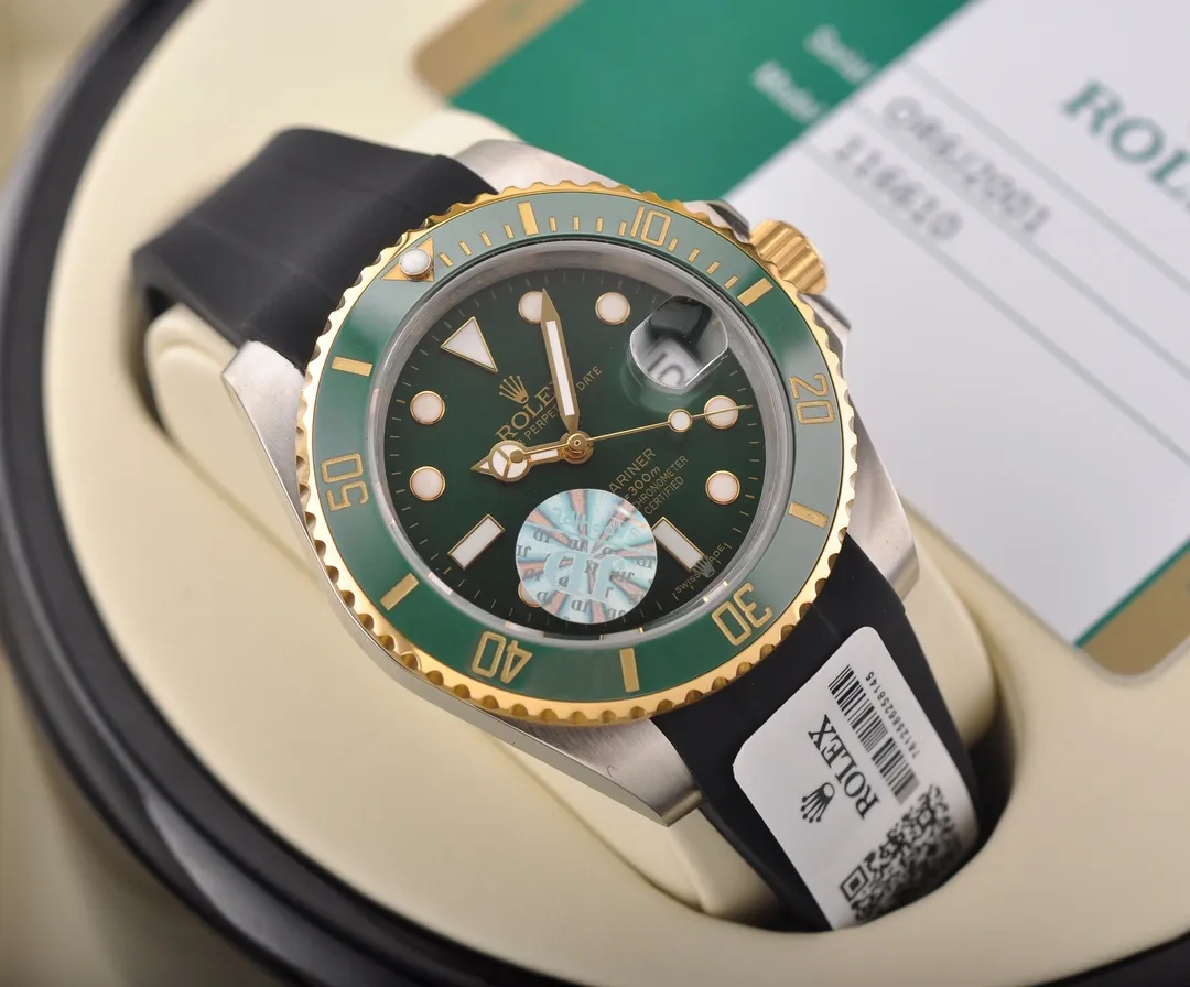 【High-end replica】💰1160! Rolex Submariner series - men's mechanical watch, imported Japanese Citizen machinery (8215 movement), 316L stainless steel case with ceramic ring, comfortable silicone strap, original safety buckle, sapphire glass, waterproof to a depth of 200 meters! Diameter 40mm Thickness 13mm