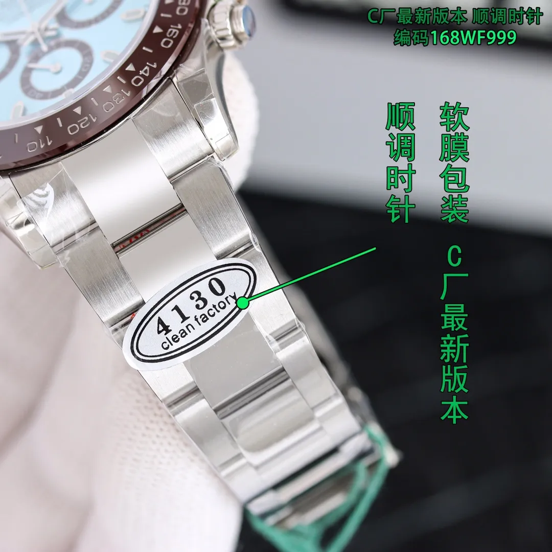 【High-end replica】💰1160! Top replica 💰Private chat! Rolex Daytona Series [Diameter] 40mm [Movement] Equipped with imported fully automatic mechanical movement [Ring] Imported finely polished ring/ceramic ring [Mirror] Scratch-resistant sapphire glass mirror [Material] Imported 316L stainless steel case [Strap] Stainless steel three-bead strap/high-quality tape [Buckle] Original buckle Super high quality, more beautiful in kind, market exclusive! Classic men's casual watch, the standard accessory for successful men, allowing you to wear it once and for all!