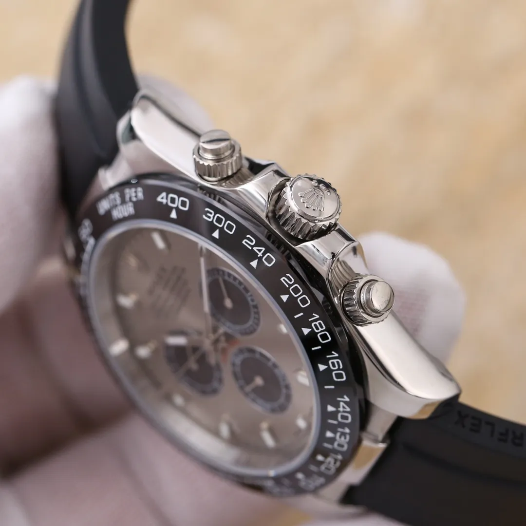 【High-end replica】💰1160! Rolex - Rolex Style: Daytona men's mechanical watch Movement: Imported fully automatic Citizen 8215 movement Size: Diameter 40mm Thickness 11mm Case: 316 stainless steel case Mirror: Sapphire mirror Strap: Comfortable silicone strap-original buckle