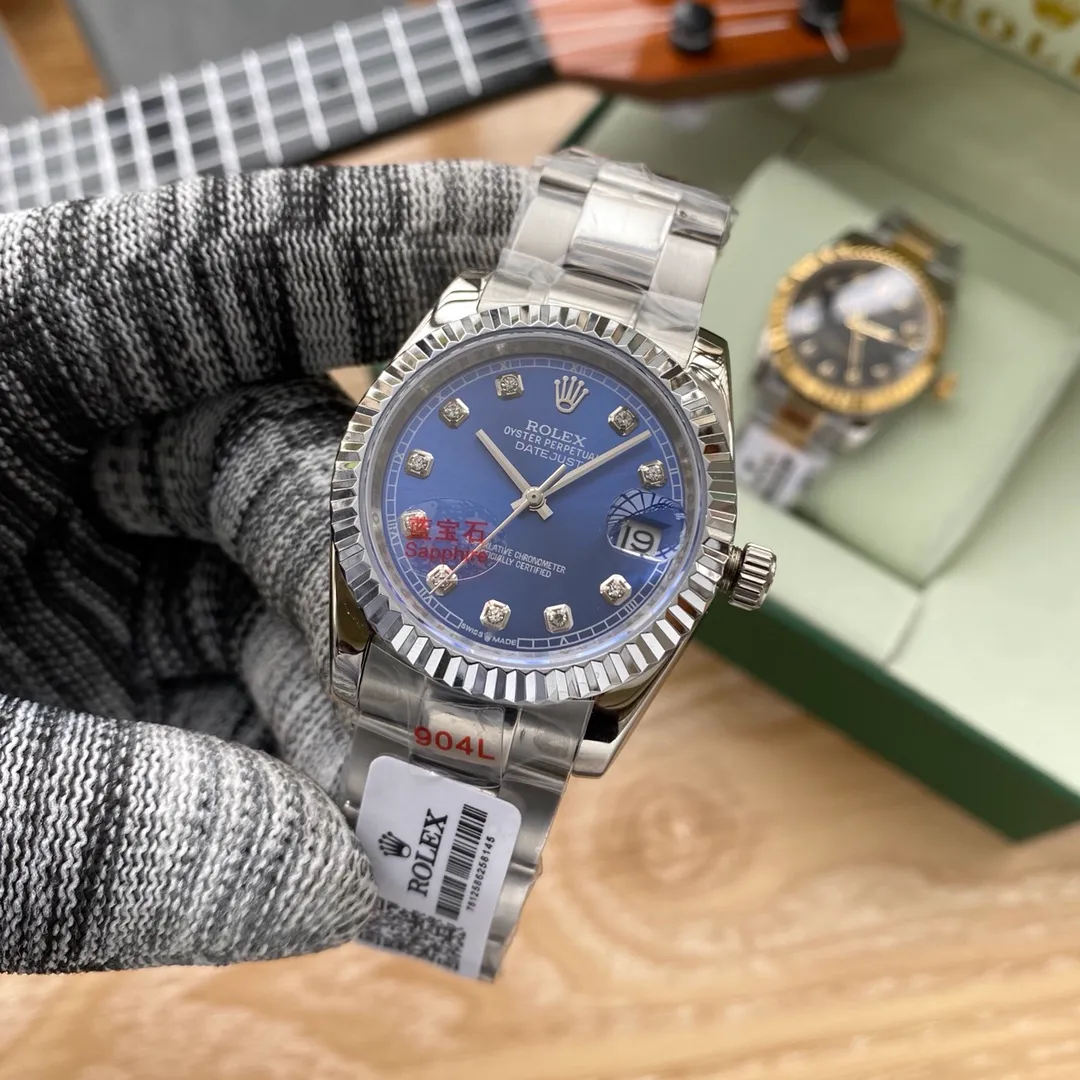 【High-end replica】💰1520! Rolex - ROLEX Diary Series Men's Mechanical Watch Imported from Citizen Original Machine 316L Stainless Steel Diamond Case Sapphire Glass (Super Waterproof) Diameter 36mm Thickness 13mm 316L Stainless Steel Strap Noble and luxurious, enjoy the charm. Welcome to reprint...