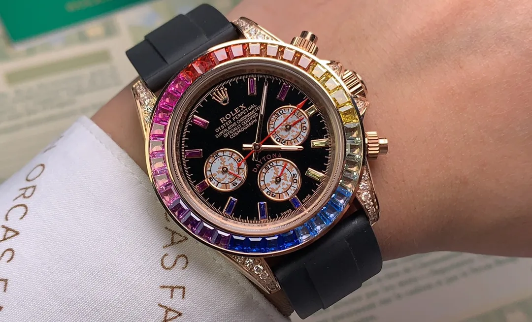 【Foreign trade import】💰1160! Rolex ROLEX⌚️Daytona Series💀Automatic •40mm🔴️Mineral-strengthened glass🎱Three-bead steel strap🍴Safety buckle🃏Life moves forward every second, but never comes back♠️And there is only a limitless sea of ​​learning