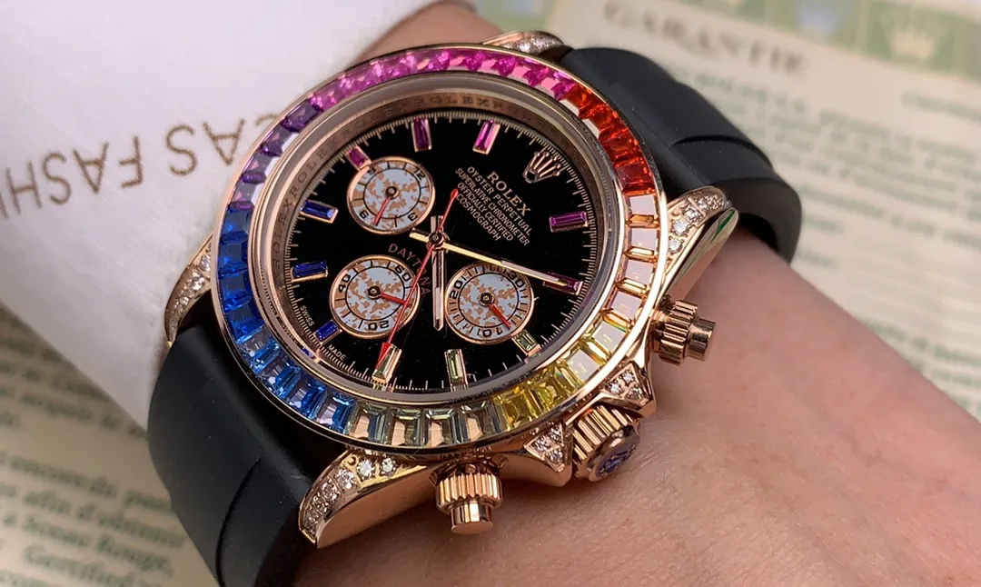 【Foreign trade import】💰1160! Rolex ROLEX⌚️Daytona Series💀Automatic •40mm🔴️Mineral-strengthened glass🎱Three-bead steel strap🍴Safety buckle🃏Life moves forward every second, but never comes back♠️And there is only a limitless sea of ​​learning