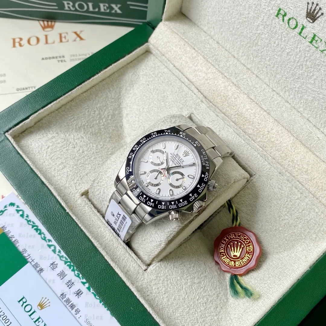 【High-end replica】💰1160! Rolex - Rolex Style: Daytona men's mechanical watch Movement: Imported 4130 movement Size: Diameter 40mm Thickness 11mm Case: 316 stainless steel case Mirror: Mineral glass mirror Strap: Comfortable silicone strap-original buckle