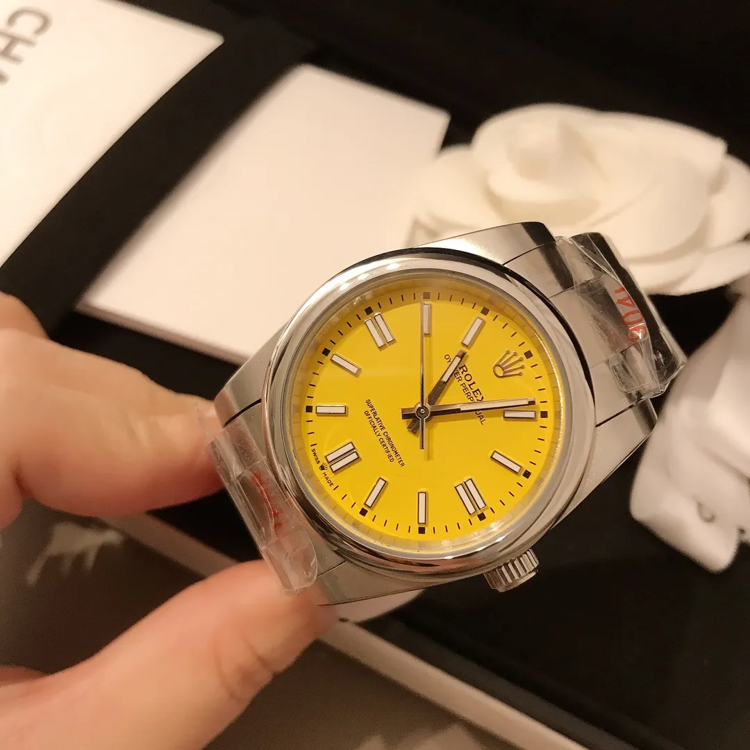 【Foreign trade import】💰920! Rolex Oyster Perpetual Craftsmanship and Quality Women's Mechanical Watch Stainless Steel 36mm Colorful Colors Different Summer Colors Rolex Women's Watches