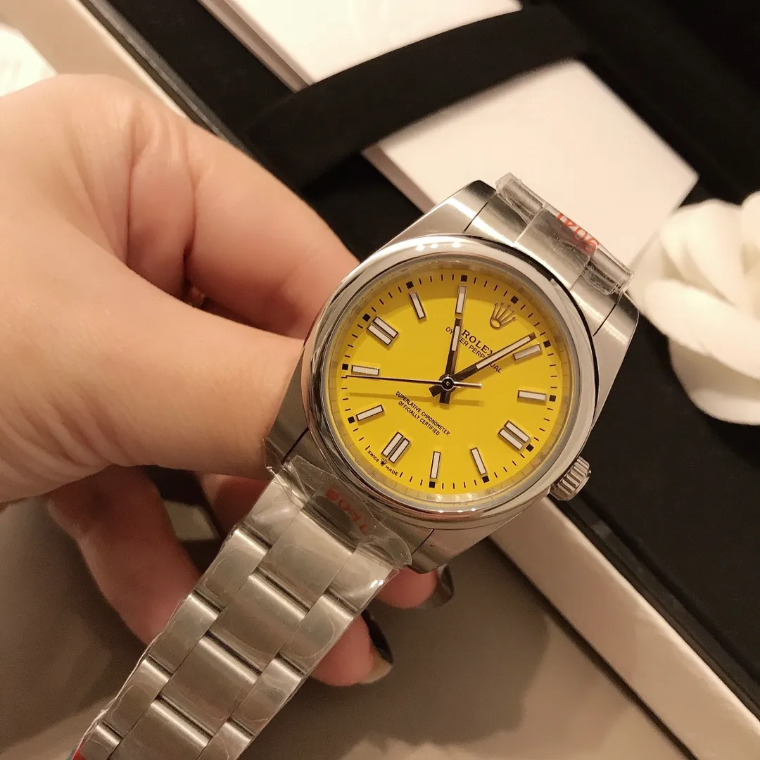 【Foreign trade import】💰920! Rolex Oyster Perpetual Craftsmanship and Quality Women's Mechanical Watch Stainless Steel 36mm Colorful Colors Different Summer Colors Rolex Women's Watches