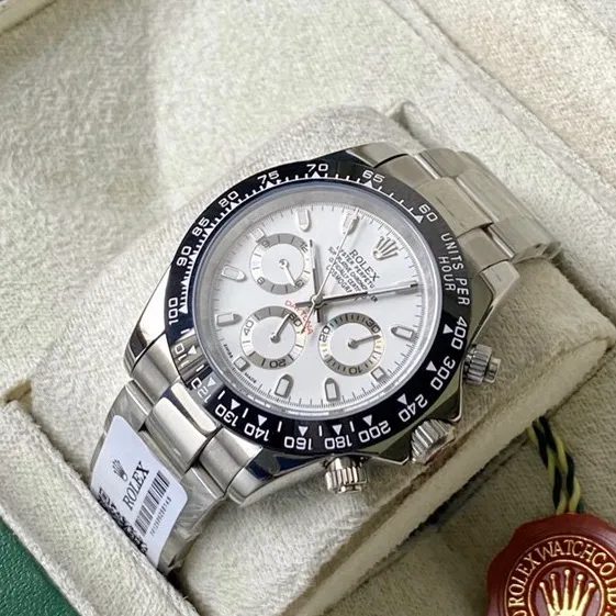 【High-end replica】💰1160! Rolex - Rolex Style: Daytona men's mechanical watch Movement: Imported 4130 movement Size: Diameter 40mm Thickness 11mm Case: 316 stainless steel case Mirror: Mineral glass mirror Strap: Pure stainless steel strap - original folding buckle