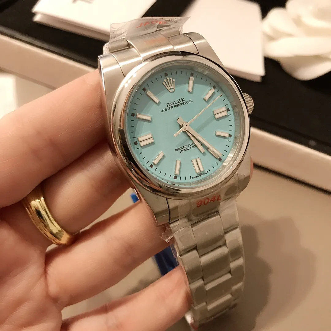 【Foreign trade import】💰920! Rolex Oyster Perpetual Craftsmanship and Quality Women's Mechanical Watch Stainless Steel 36mm Colorful Colors Different Summer Colors Rolex Women's Watches