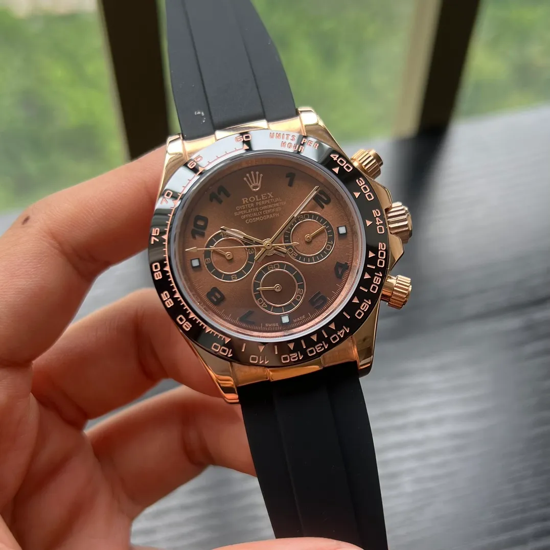 【High-end replica】💰1240! Rolex --- distinguished Daytona series mechanical men's watch! Top men's watch, imported 316 stainless steel case! Sapphire mirror, durable and wear-resistant, 316 full stainless steel/imported rubber band watch, fully automatic imported Citizen 8215 mechanical movement, accurate travel time, size 40mm and thickness 11mm, new product exclusive assembly is hot selling... Bowl beauty display, infinite charm, extraordinary temperament, come and snap up, the best products are endless!