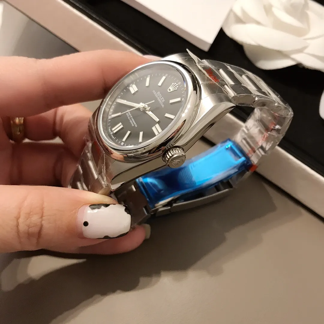【Foreign trade import】💰920! Rolex Oyster Perpetual Craftsmanship and Quality Women's Mechanical Watch Stainless Steel 36mm Colorful Colors Different Summer Colors Rolex Women's Watches