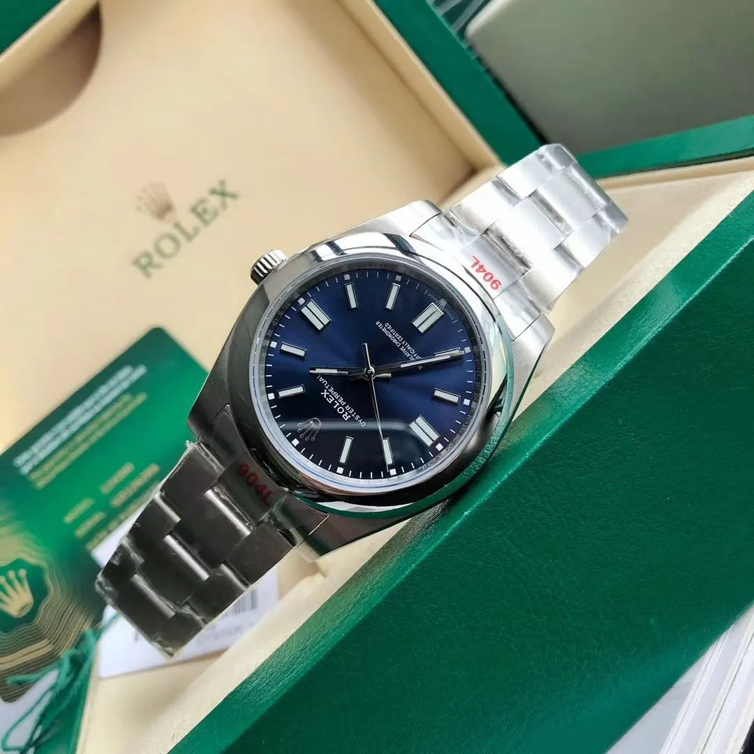 【High-end replica】💰1160! Rolex [Colorful Man, Oyster Life] The new Rolex Oyster Perpetual 41mm, the official synchronization model 124300 is perfectly crafted with original details, once again enhances the essence, and allows you to experience the original details of Citizen movement watches to the extreme. [Case] 316L stainless steel case, original synchronized shell shape and details (not the same model as the log-type case) to restore the thickness of the bezel, brushed lugs (matching the brushed texture of the bracelet), the sides of the case are rounded and full and brightly polished, perfectly synchronized with the original, the best 41mm shell size, 11mm dial thickness to achieve the original appearance reference 0 error [color] [Glass] Made of anti-scratch sapphire glass, the mirror surface is transparent and clear when reading, and the 6-digit exclusive small crown hidden mark is looming [Movement] Continue to use the new Citizen 8215 movement, accurate, stable and reliable [Literal] Using the original seven-color full-process computer numerical control color matching, the first original color matching in its class, perfectly matching the seven-color gorgeous and dazzling [Color] The super luminous color is comparable to the original in terms of durability and luminous color, perfectly interpreting the colorful essence of the original - Tiffany Blue is even more elegant and chic [Bracelet] The three-bead bracelet uses sandblasting of parts (each grain) and the latest surface coating process to restore the texture and luster of the original strap (differentiating the log-type three-bead bracelet). The sandblasted texture is perfectly combined with the ear rods of the case. The original buckle is synchronized with the original recessed crown mark to avoid scratching the sleeves. Deeply appreciate the original design concept and give feedback with heart.