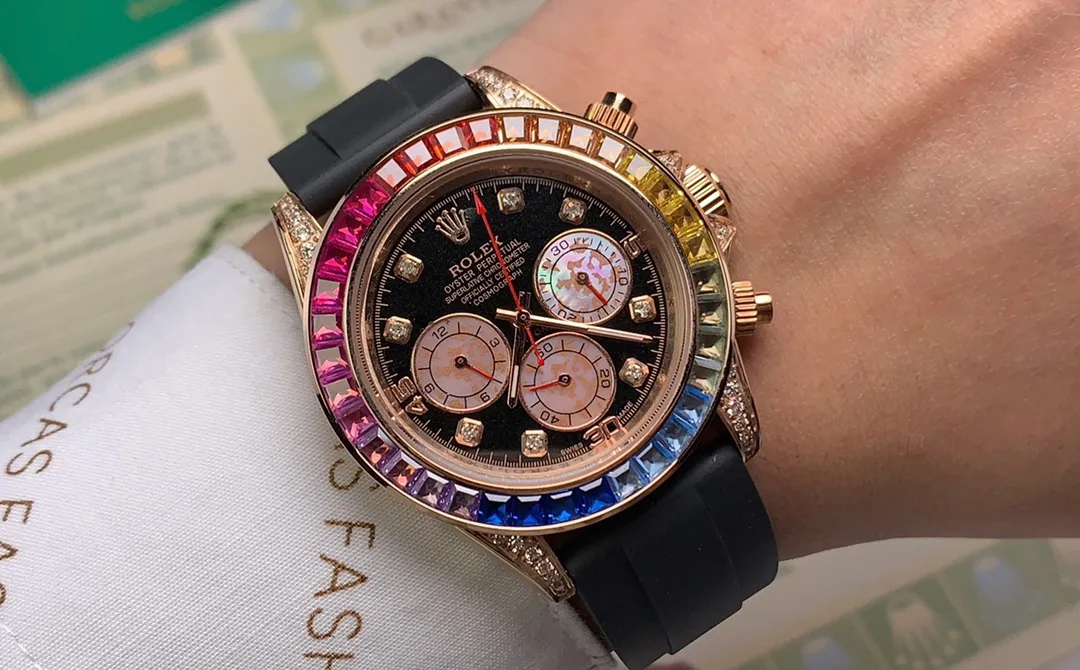 【Foreign trade import】💰1160! Rolex ROLEX⌚️Daytona Series💀Automatic •40mm🔴️Mineral-strengthened glass🎱Three-bead steel strap🍴Safety buckle🃏Life moves forward every second, but never comes back♠️And there is only a limitless sea of ​​learning