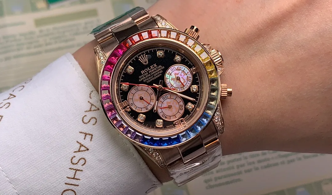 【Foreign trade import】💰1160! Rolex ROLEX⌚️Daytona Series💀Automatic •40mm🔴️Mineral-strengthened glass🎱Three-bead steel strap🍴Safety buckle🃏Life moves forward every second, but never comes back♠️And there is only a limitless sea of ​​learning