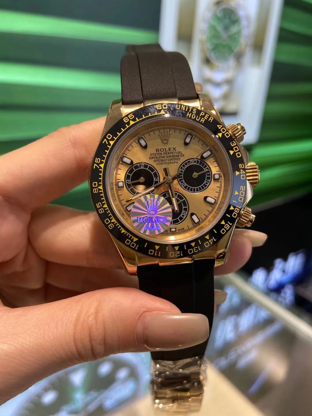 【High-end replica】💰1160! Rolex - Rolex Daytona men's mechanical watch Movement: Imported Citizen 8215 movement Size: Diameter 40mm Thickness 11mm Case: 316 stainless steel case Mirror: Sapphire mirror Strap: Comfortable silicone strap-original buckle