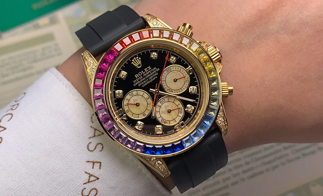 【Foreign trade import】💰1160! Rolex ROLEX⌚️Daytona Series💀Automatic •40mm🔴️Mineral-strengthened glass🎱Three-bead steel strap🍴Safety buckle🃏Life moves forward every second, but never comes back♠️And there is only a limitless sea of ​​learning