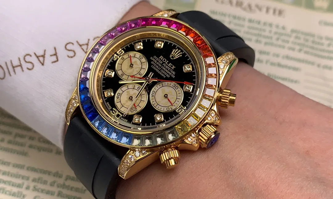 【Foreign trade import】💰1160! Rolex ROLEX⌚️Daytona Series💀Automatic •40mm🔴️Mineral-strengthened glass🎱Three-bead steel strap🍴Safety buckle🃏Life moves forward every second, but never comes back♠️And there is only a limitless sea of ​​learning