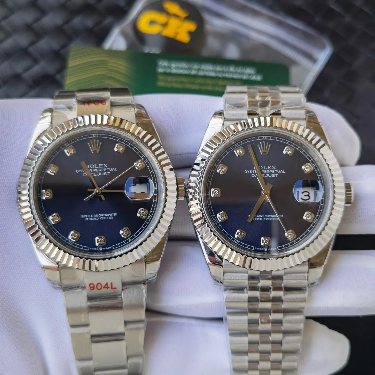【High-end replica】💰1160! 【Customized all-in-one machine】💰1720! Each of the Rolex Datejust series is equipped with a warranty card that is synchronized with the original one to accurately ensure the identity of each one. The stainless steel strap (2 styles) is authentically molded and customized, with a customized bezel, size 41mm, equipped with the latest all-in-one 9015 imported movement, and the stainless steel strap is tightly connected to the original buckle!