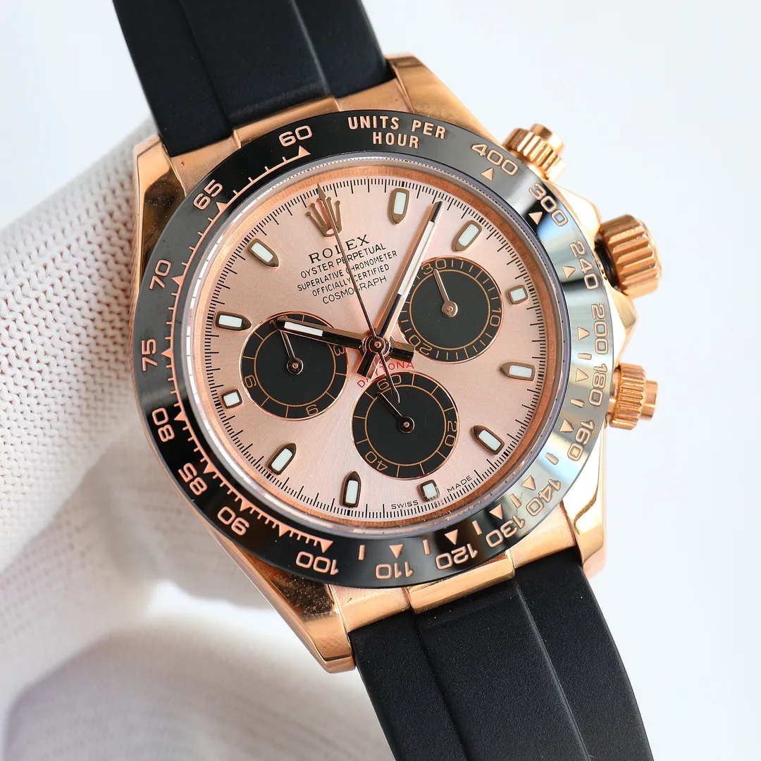【High-end replica】💰1160! 【Top Replica】💰Private chat! Rolex Daytona, exclusive quality 904 steel version, top replica ROLEX Rolex Daytona, Daytona chronograph watch, 904l stainless steel, screw-in crown and buttons, using Swiss 4130 automatic mechanical chronograph and running seconds movement, efficient, accurate and stable, table diameter 40mm, thickness 12.2mm, same model as Shawn Yue. This picture is a top replica real shot!