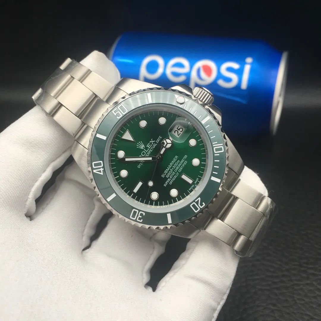 [Foreign trade import] 💰850 Rolex Submariner ceramic ring (super luminous) 🏍Type: 3-pin Submariner series men’s watch 🏍Strap: top 316 stainless steel strap 🏍Movement: imported fully automatic mechanical movement 🏍Material: top mineral glass mirror 🏍Size: diameter 40mm, thickness 12mm 🏍Buckle: original buckle