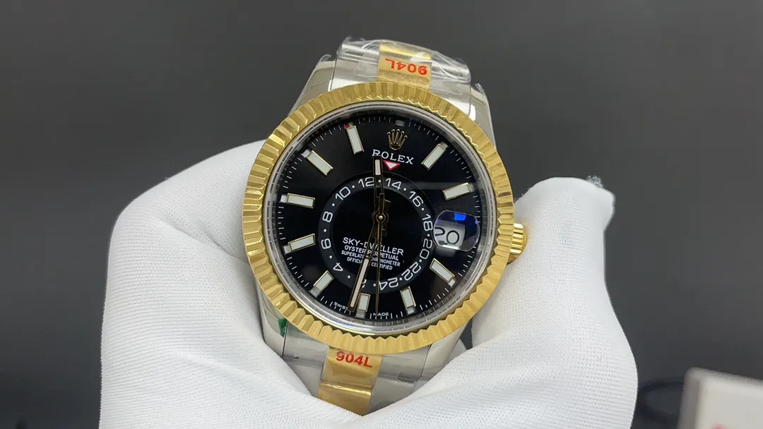 🌐Today’s recommendation: Rolex Navigator, gold and black 9001 top replica, actual shipment