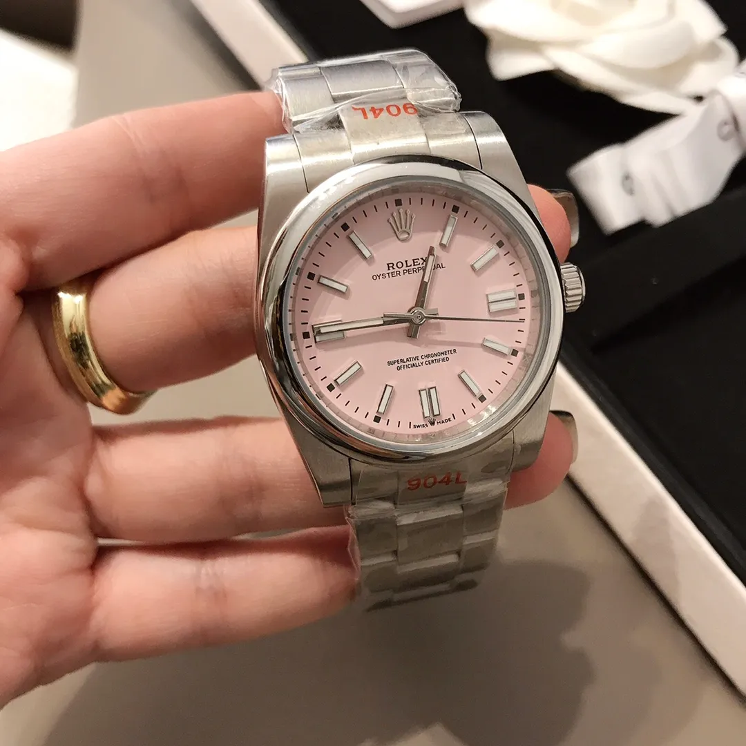 【Foreign trade import】💰920! Rolex Oyster Perpetual Craftsmanship and Quality Women's Mechanical Watch Stainless Steel 36mm Colorful Colors Different Summer Colors Rolex Women's Watches