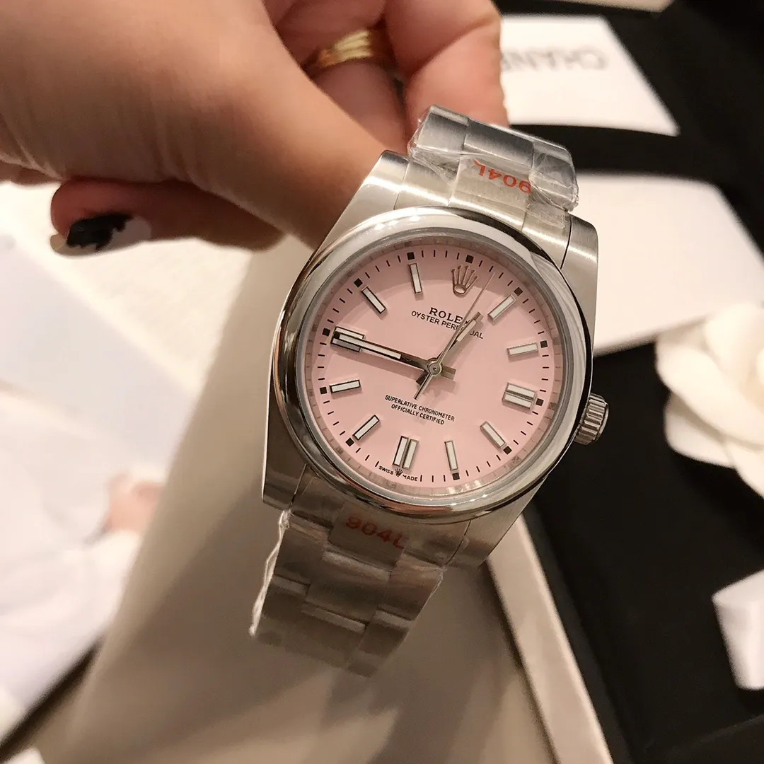 【Foreign trade import】💰920! Rolex Oyster Perpetual Craftsmanship and Quality Women's Mechanical Watch Stainless Steel 36mm Colorful Colors Different Summer Colors Rolex Women's Watches