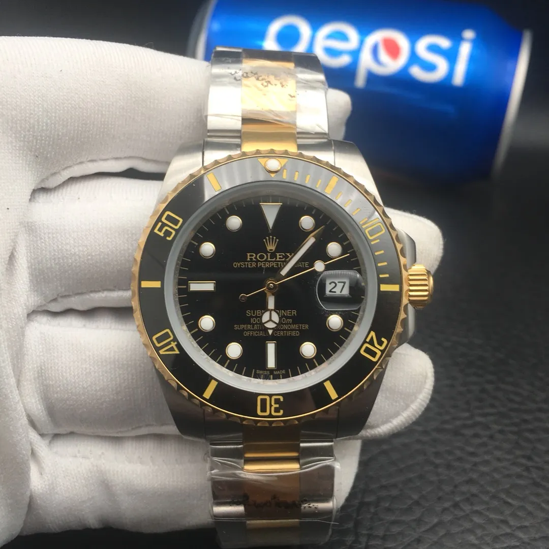 [Foreign trade import] 💰850 Rolex Submariner ceramic ring (super luminous) 🏍Type: 3-pin Submariner series men’s watch 🏍Strap: top 316 stainless steel strap 🏍Movement: imported fully automatic mechanical movement 🏍Material: top mineral glass mirror 🏍Size: diameter 40mm, thickness 12mm 🏍Buckle: original buckle