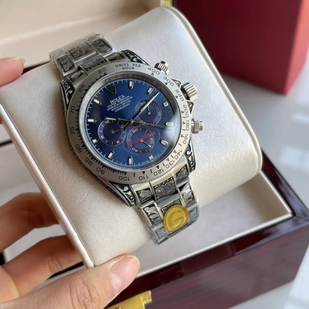 【Foreign Trade Import】💰1960! "Daytona" modified version [Latest]: Rolex 📷📷 Hand-painted [Type]: Fine men's watch [Strap]: 316 stainless steel strap [Movement]: High-end fully automatic mechanical movement [Mirror]: Mineral-strengthened glass (higher definition) Elegant taste Vast and majestic Ingenuity A treasure for the wrist Size: 42mm diameter 11mm thick Hot sale on the market! Welcome to reprint!