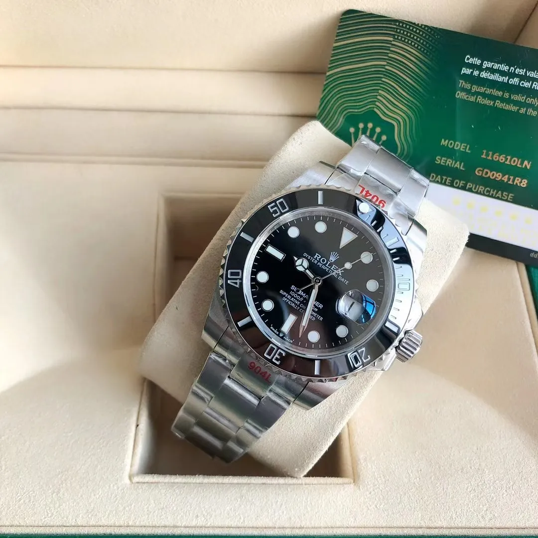【High-end replica】💰1720! Rolex Submariner The new upgraded version of Submariner - the brightest star in the night sky. The appearance details of the built-in new Citizen movement are consistent with the original. The official synchronization in 2022 is the new Submariner [color] Citizen Submariner. On the occasion of the replacement of the Submariner calendar model, GD quality control will also open a further perfect interpretation of Citizen watches! Redefine the quality and value standards of Citizen watches! GD quality control will work with elite accessories manufacturers to strictly inspect and select, and is committed to making more perfect Citizen watches! This time, the details of the Submariner are meticulously studied and multi-layered quality control is carried out. The specific details are as follows: 1. Large factory surface: The GD Submariner surface is friendly and cared for by the top factory in the industry. The radial pattern focusing effect on the disk surface is synchronized with the original. The logo and font on the disk are guaranteed to be comparable to the original ones. The scale and rounded corners are polished with exquisite craftsmanship! The scales are filled with imported luminous powder. The magnifying glass detects the roundness and fullness. It has super luminous effect and strong durability. ⚠️ The scales under luminous light are pure and not mixed with any stains. You are welcome to compare with the original ones from major manufacturers. 2. Original calendar: The only corrected original calendar font of the Citizen movement in the market. The only calendar font in its class is consistent with the original product. ⚠️ Please use a magnifying glass to compare the details of the calendar font! The blue-coated magnifying glass is the only synchronous original in its class in terms of its magnification factor, distance from the case, and other details. 3. Three codes in one: the entire network has the same original shipping accessories, that is, the three models and numbers of the watch, warranty card, and hangtag are the same, and there is no duplication. 4. The original ring: the milky white luminous pearl of the ceramic ring has super luminous, luminous effects, and non-luminous normal color are consistent with the original; the ring scale is filled with top-notch mercury, the first of its kind. 5. Movement guarantee: Since the GD factory has focused on Citizen movements, it has promised to eliminate the phenomenon of old machines being adulterated and shoddy! GD quality control will simultaneously screen the movement and debug it before leaving the factory! ⚠️ Please look for the exclusive quality of GD products
