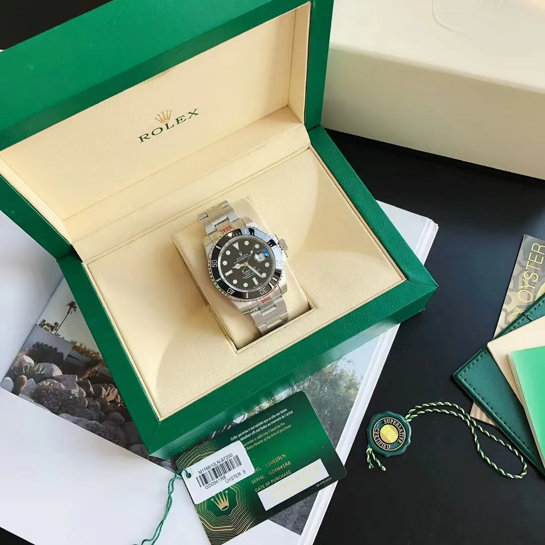 【High-end replica】💰1720! Rolex Submariner The new upgraded version of Submariner - the brightest star in the night sky. The appearance details of the built-in new Citizen movement are consistent with the original. The official synchronization in 2022 is the new Submariner [color] Citizen Submariner. On the occasion of the replacement of the Submariner calendar model, GD quality control will also open a further perfect interpretation of Citizen watches! Redefine the quality and value standards of Citizen watches! GD quality control will work with elite accessories manufacturers to strictly inspect and select, and is committed to making more perfect Citizen watches! This time, the details of the Submariner are meticulously studied and multi-layered quality control is carried out. The specific details are as follows: 1. Large factory surface: The GD Submariner surface is friendly and cared for by the top factory in the industry. The radial pattern focusing effect on the disk surface is synchronized with the original. The logo and font on the disk are guaranteed to be comparable to the original ones. The scale and rounded corners are polished with exquisite craftsmanship! The scales are filled with imported luminous powder. The magnifying glass detects the roundness and fullness. It has super luminous effect and strong durability. ⚠️ The scales under luminous light are pure and not mixed with any stains. You are welcome to compare with the original ones from major manufacturers. 2. Original calendar: The only corrected original calendar font of the Citizen movement in the market. The only calendar font in its class is consistent with the original product. ⚠️ Please use a magnifying glass to compare the details of the calendar font! The blue-coated magnifying glass is the only synchronous original in its class in terms of its magnification factor, distance from the case, and other details. 3. Three codes in one: the entire network has the same original shipping accessories, that is, the three models and numbers of the watch, warranty card, and hangtag are the same, and there is no duplication. 4. The original ring: the milky white luminous pearl of the ceramic ring has super luminous, luminous effects, and non-luminous normal color are consistent with the original; the ring scale is filled with top-notch mercury, the first of its kind. 5. Movement guarantee: Since the GD factory has focused on Citizen movements, it has promised to eliminate the phenomenon of old machines being adulterated and shoddy! GD quality control will simultaneously screen the movement and debug it before leaving the factory! ⚠️ Please look for the exclusive quality of GD products