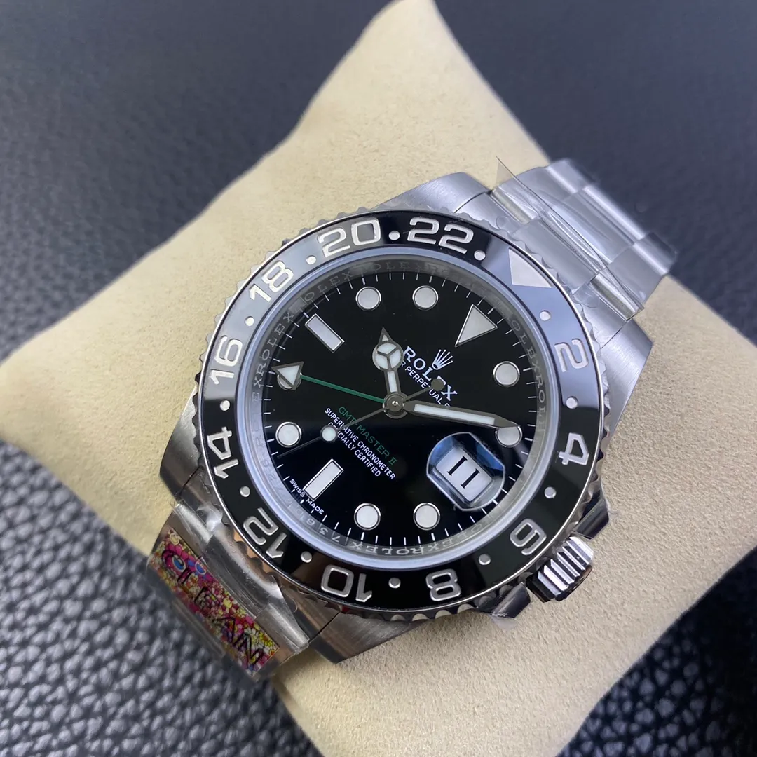 【High-end replica】💰1160! 【Customized all-in-one machine】💰1720! [Top replica] Private chat! ! ! The Rolex Greenwich [GMT-Master II] is one of Rolex's best-selling watches. It is equipped with a ceramic ring and platinum fonts. The Swiss 3285 mechanical movement has stable and reliable quality. The diameter is 40mm. It is developed one-to-one from the original.